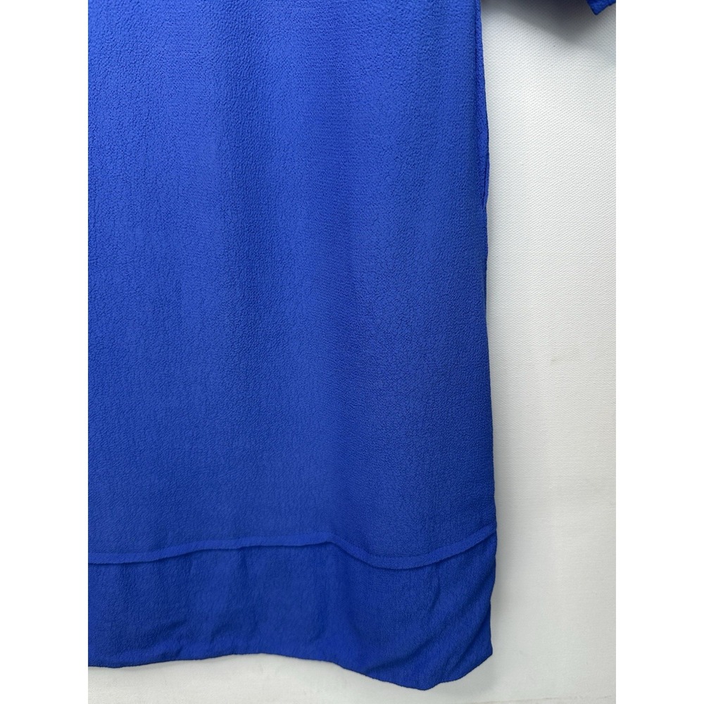 Anthropologie Maeve Taryn Crepe Shift Dress Womens Size 8 Royal Blue - Picture 9 of 12